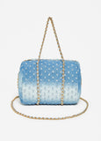 Distressed Denim Satchel