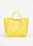 Trendy Shopping Tote Everyday Cutout Summer Bag Rubber Tote