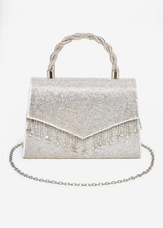 Fringed Crystal Evening Bag