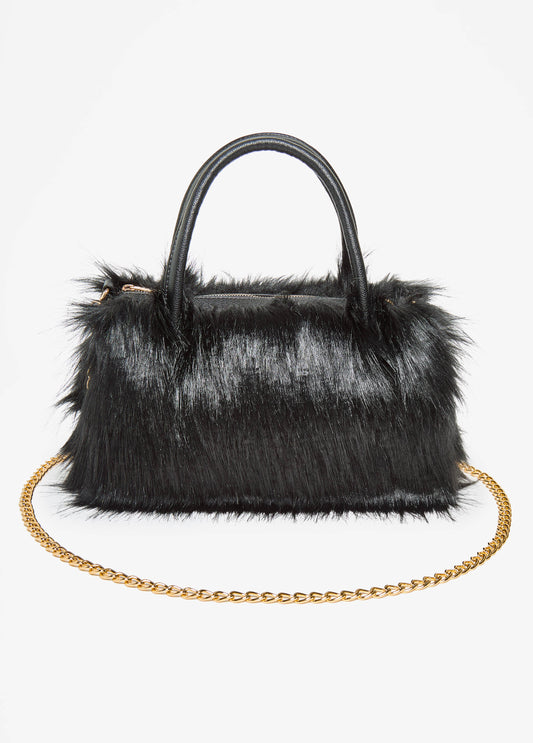 Faux Fur Satchel