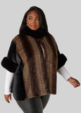Plus Size Jessica McClintock Animal Ruana