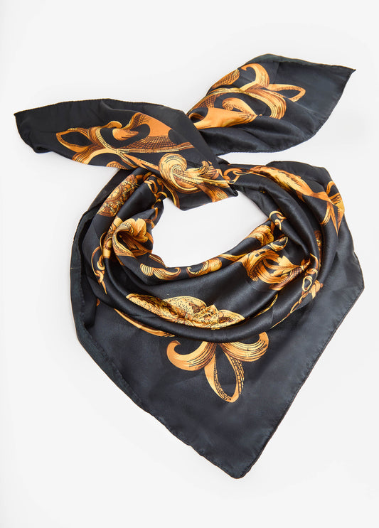 Status Print Satin Scarf