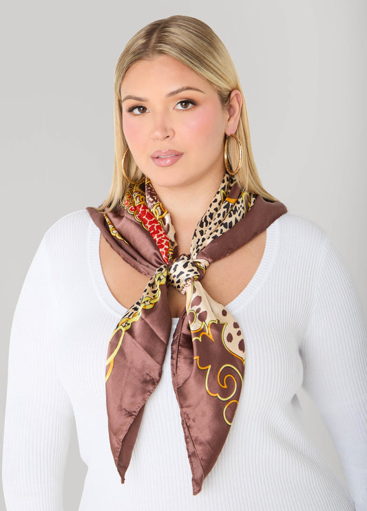 Status And Animal Print Scarf