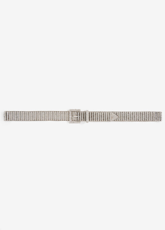 Rhinestone Buckle Belt