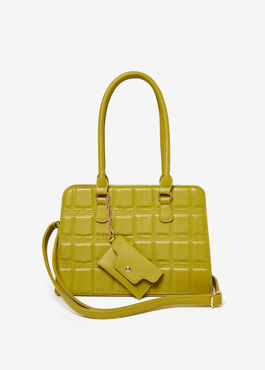 Quilted Puff Effect Satchel