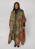 Camo Jacquard Ruana