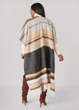 Fringe Striped Ruana