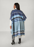 Fringed Striped Ruana