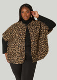 Boucle Leopard Print Ruana