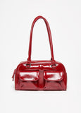 Patent Faux Leather Shoulder Bag