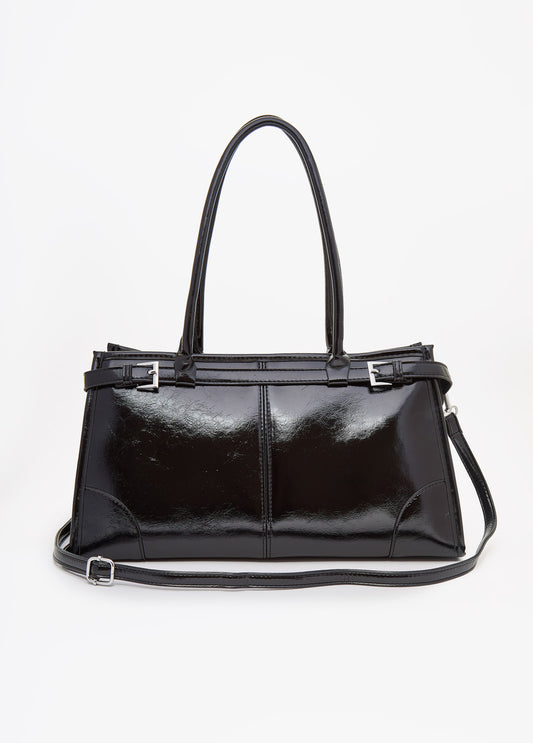 Faux Patent Leather Bag