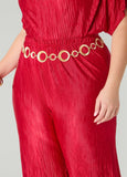 Gold Tone Ring Chain Belt