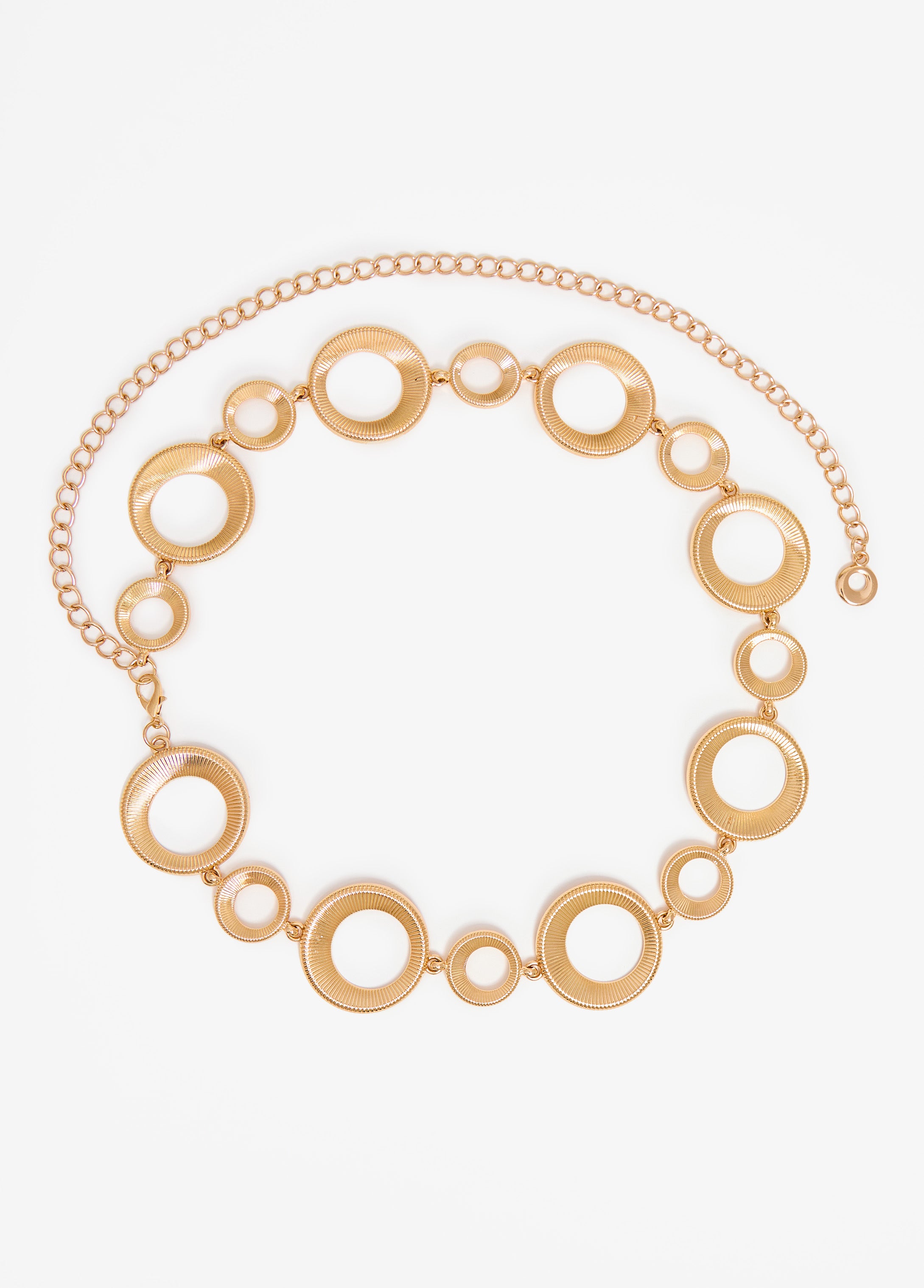 Gold Tone Ring Chain Belt