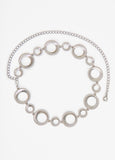 Silver Tone Ring Chain Belt