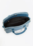 Textured Faux Leather Satchel