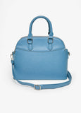 Textured Faux Leather Satchel