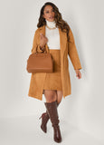 Faux Leather Satchel