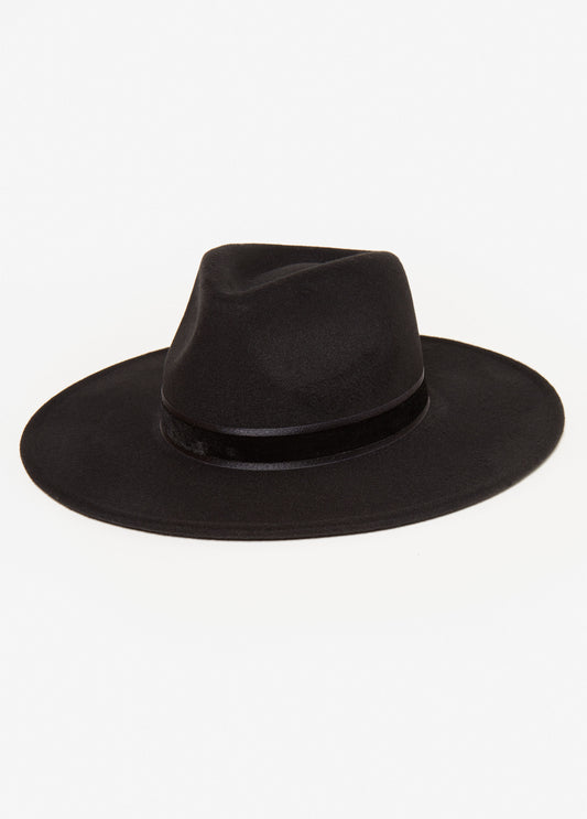 Velvet Trimmed Fedora