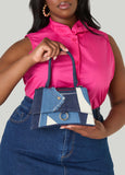 Patchwork Denim Crossbody Bag