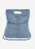 Denim Foldover Bag