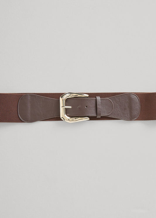Hammered Silver Buckle Belt