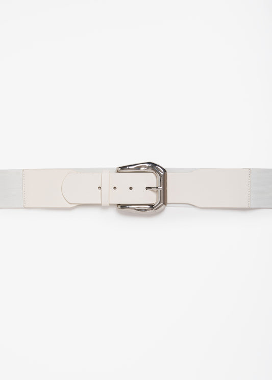 Hammered Buckle Stretch Belt