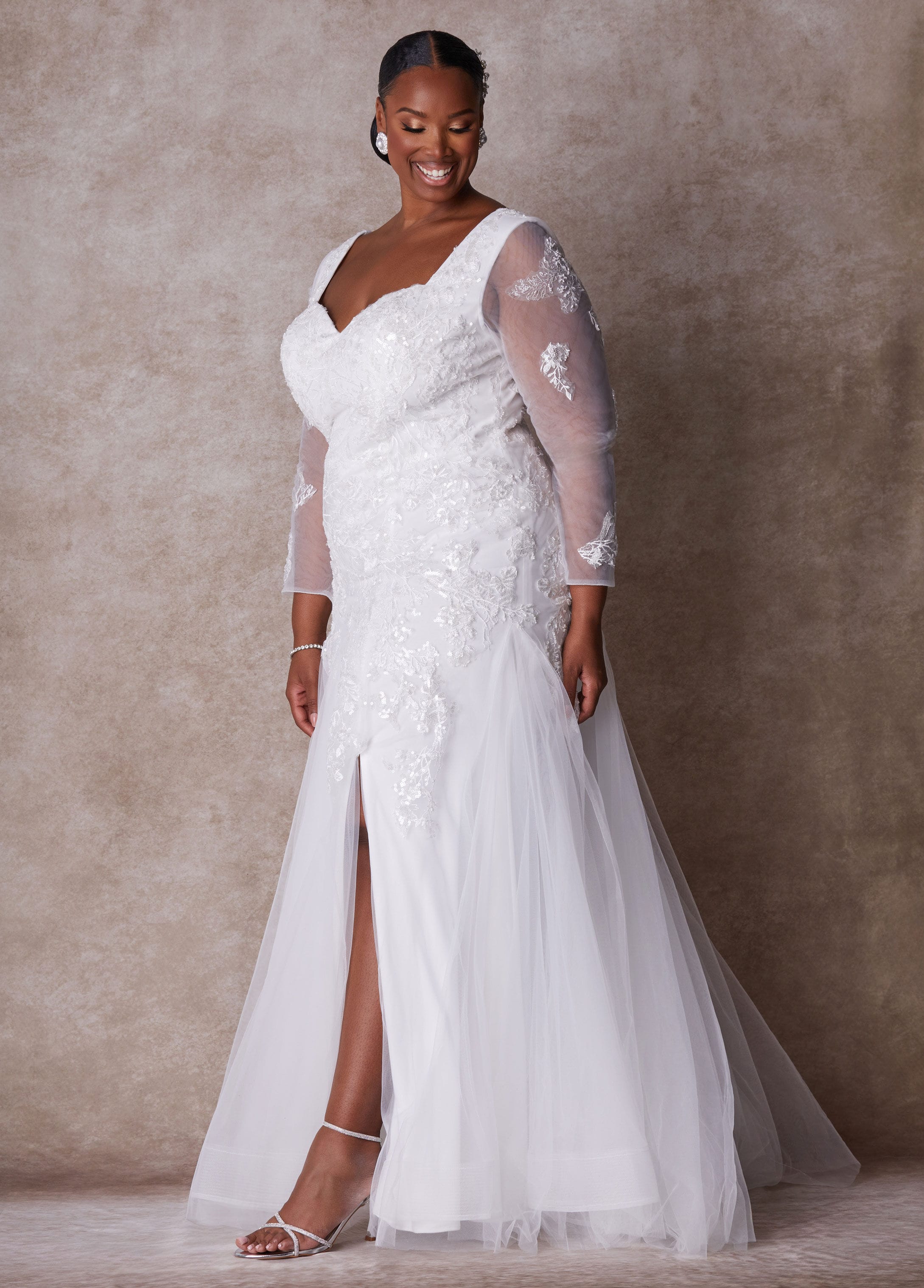 Plus Size Wedding Gown Plus Size Princess Gown Plus Size Bridal Fashion – Ashley Stewart