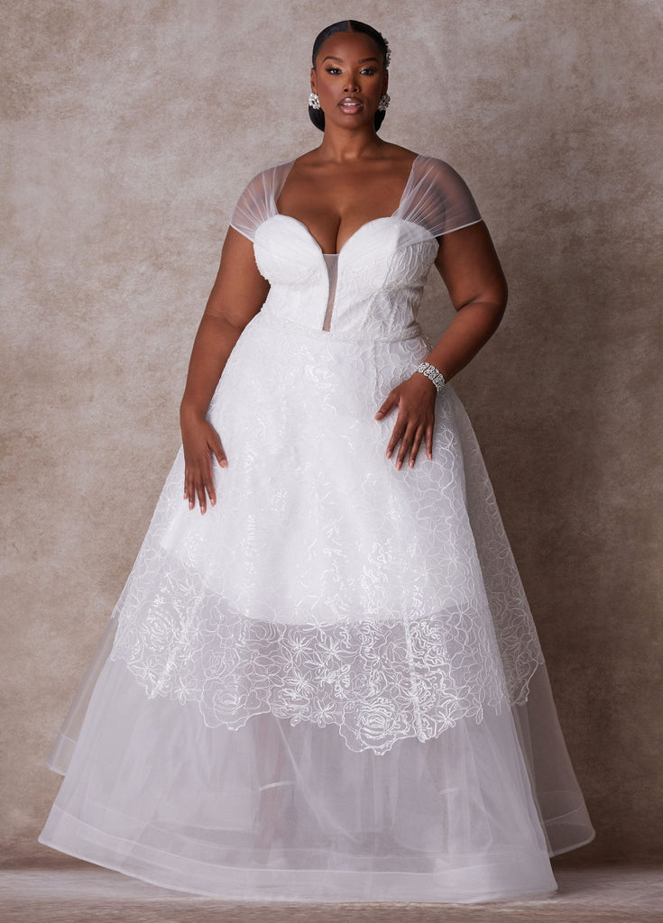 Plus Size Princess Wedding Gown Plus Size Bridal Gown Bridal Fashion – Ashley Stewart