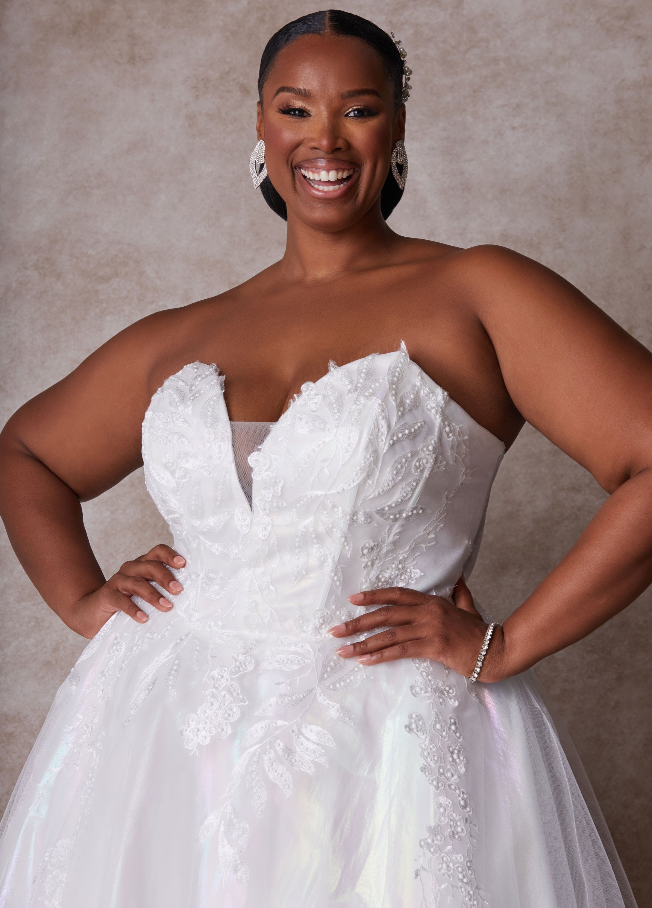 Plus Size The Aurora Princess Wedding Gown, Egret, 24 - Ashley Stewart Plus Size The Aurora Princess Wedding Gown, Egret, 24 - Ashley Stewart