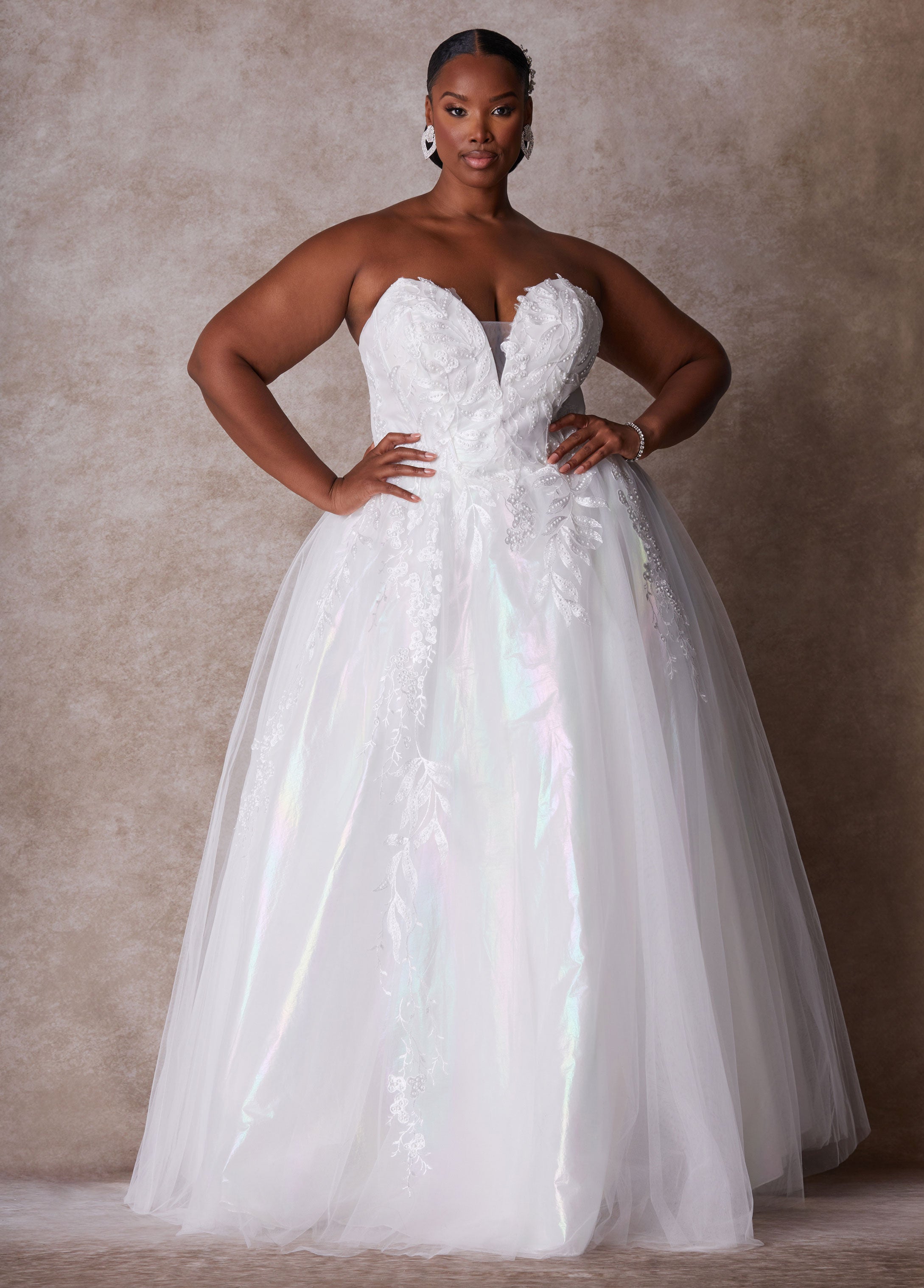 Plus Size Princess Wedding Gown Plus Size Strapless Bridal Gown