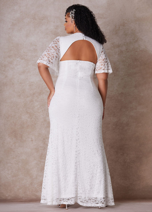 ashley stewart white lace dress Bridal Plus Size Dresses, Gowns & more
