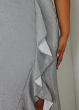 Metallic Halter Gown