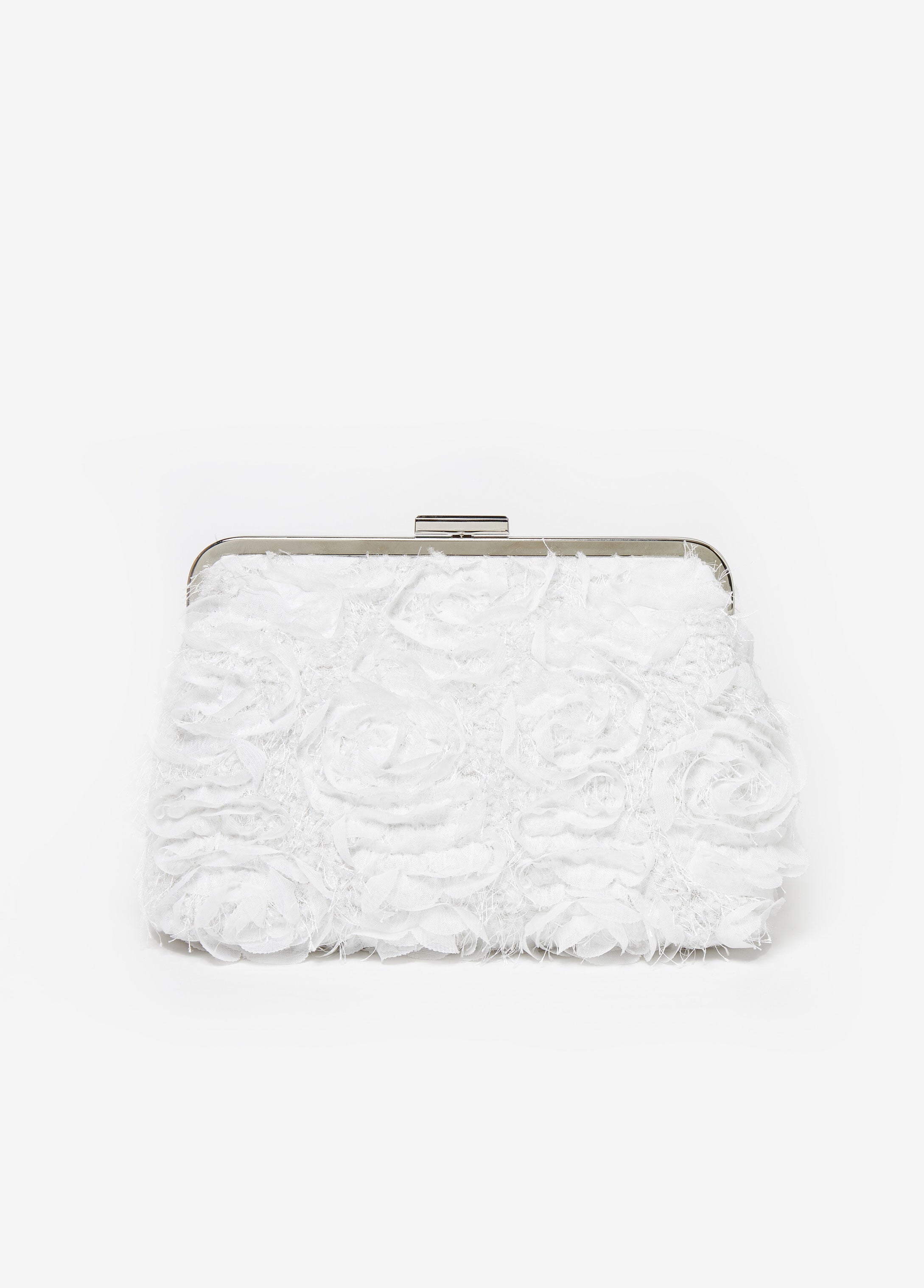 Trendy rosette clutch evening bags affordable luxury shoulder bag