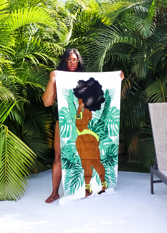 Pardon My Fro™ June Beach Towel