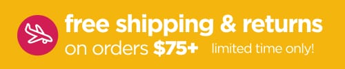 Free Shipping & Returns on orders $75+