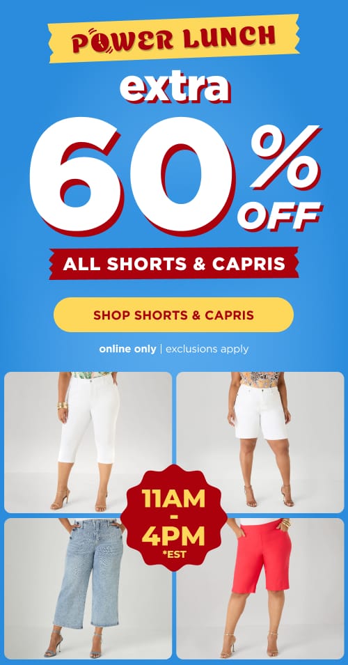 60% Clearance Shorts & Capris