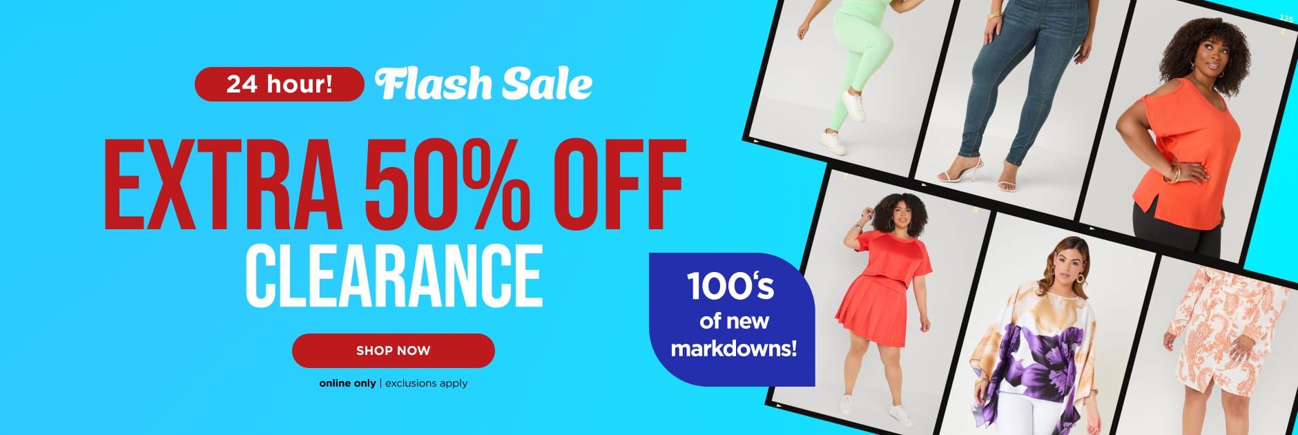 Extra 50% off Clearance