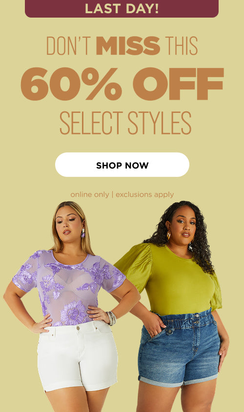 60% off Select Styles