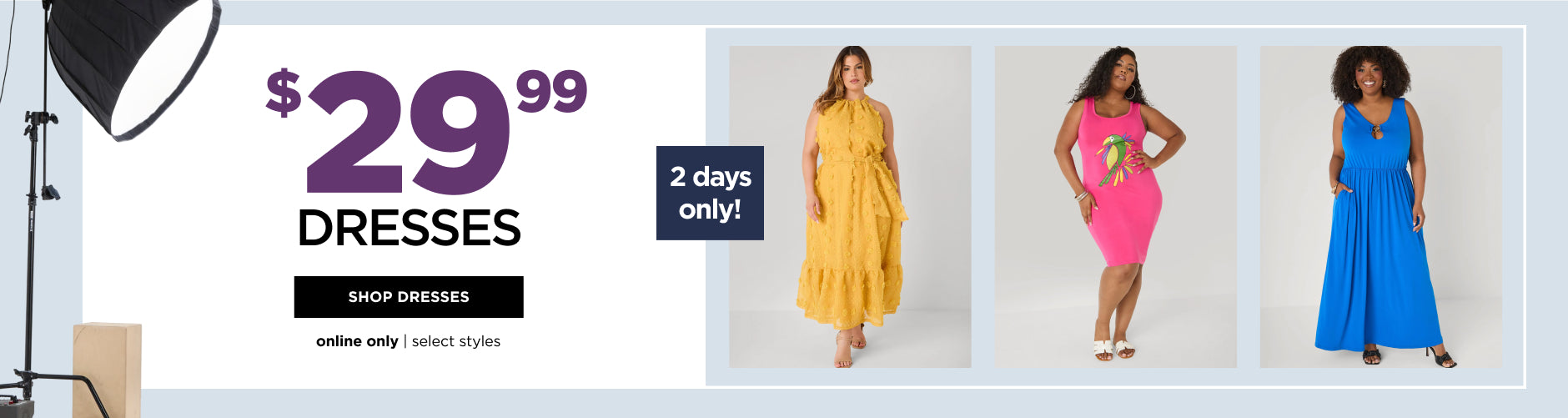 $29.99 Select dresses. Shop Now