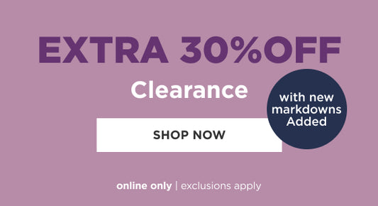 Shop Extra 30% off Clearance with new markdowns added