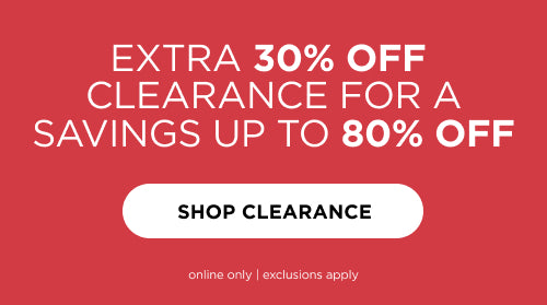 Extra 30% off Clearance