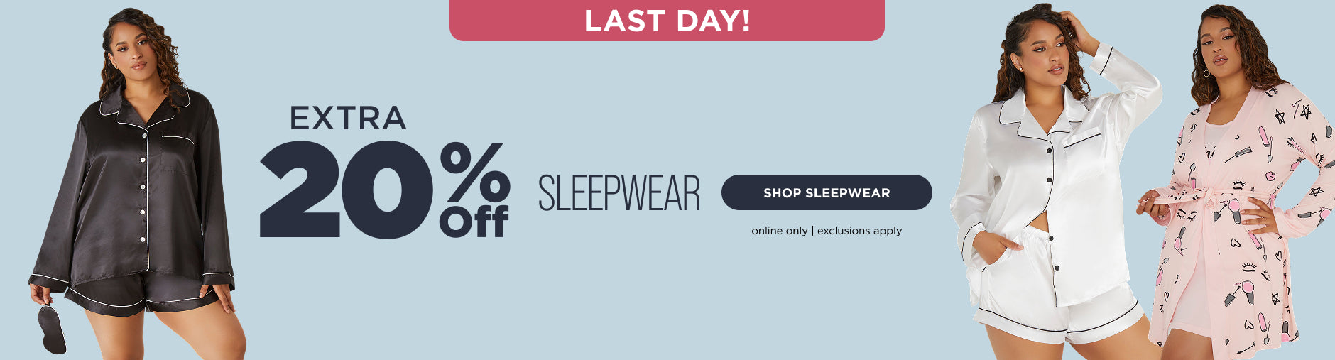 extra 20% off sleepwear