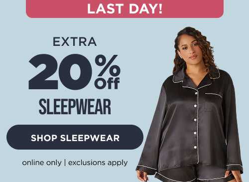 Extra 20% Off sleepwear 