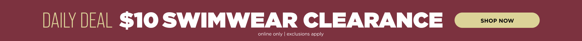 $10 Swimwear Clearance