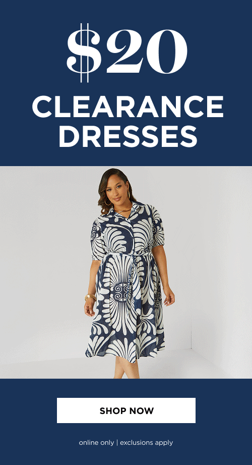 Online Only. $20 Clearance Dresses