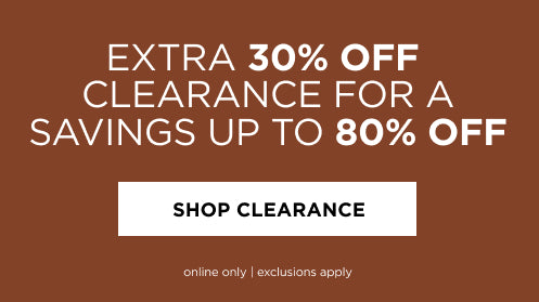 Extra 30% off Clearance