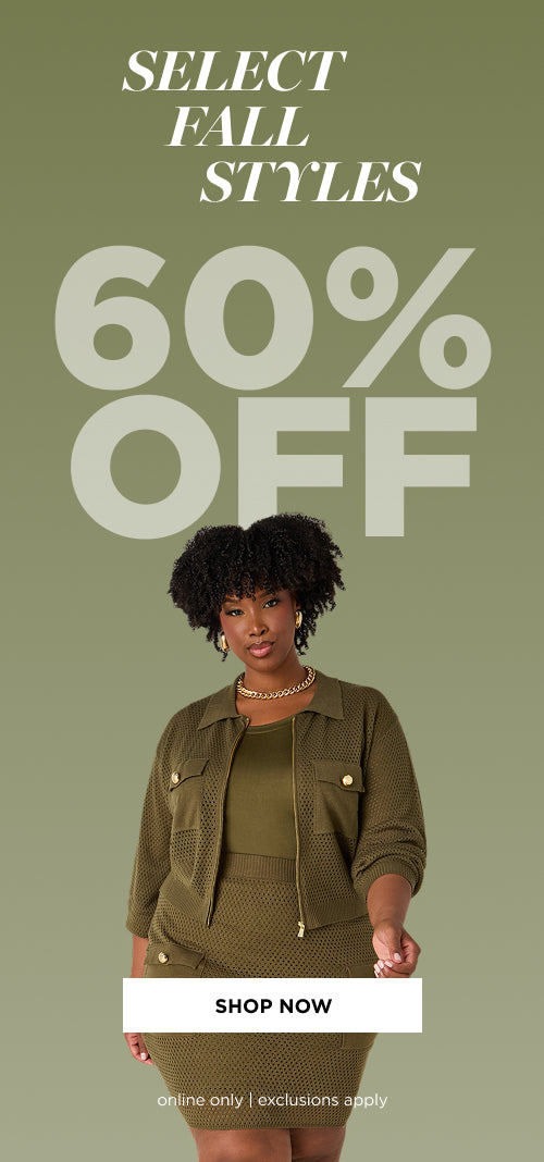 60% off Select Fall Styles