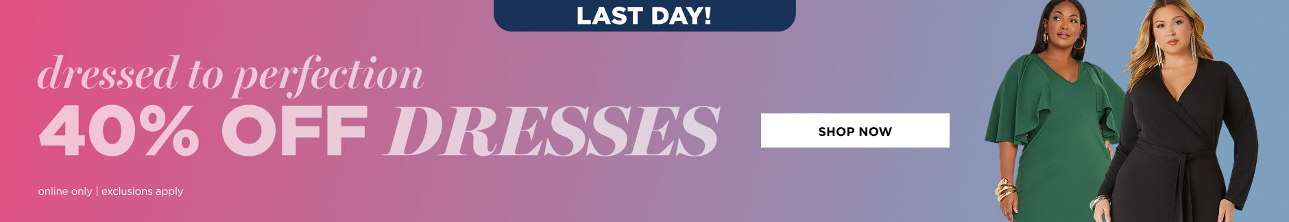 40% off Dresses