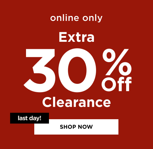Extra 30% Off Clearance