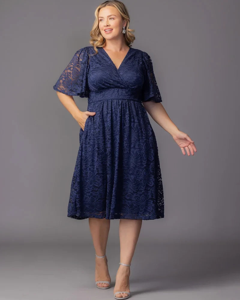 Plus Size Fable Lace Cocktail Dress